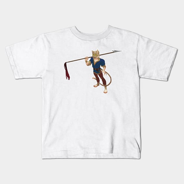 A Cat Person Kids T-Shirt by Martian-Bean